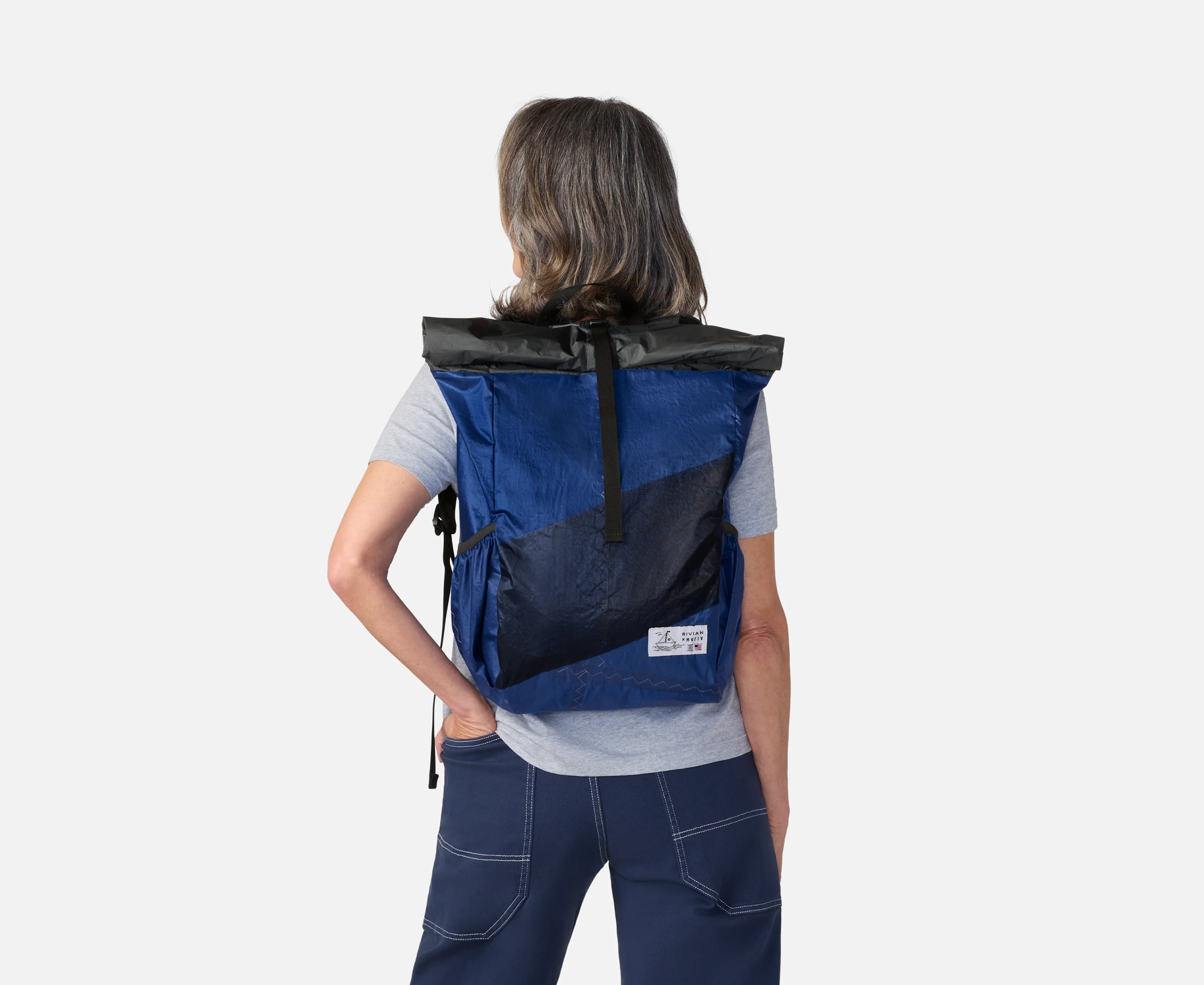 Upcycled Rolltop Backpack - Image 8